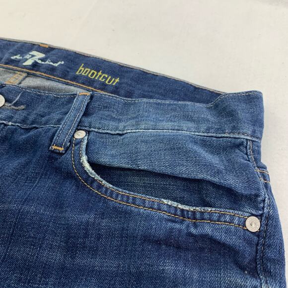 7 For All Mankind Boot Cut Jeans Size 36 - Picture 7 of 10